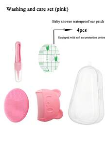 5pcs Newborn Daily Care Set, Including Shampoo Brush, Comb, Nail Clipper, Ear Swabs And Essential Baby Bath Cleaning Kit. One-Stop Solution For Bath Time, Ensuring Baby Won't Cry! Suitable For Families With Infants And Toddlers - Multicolor - View 16