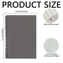 1本A5尺寸精美螺旋笔记本，适用于作曲家、音乐教师、办公规划、音乐爱好者、个人记事本、学习笔记、歌词笔记本 - A - 查看 2