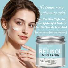 Xioimy 50克视黄醇胶原蛋白保湿面霜，高效保湿，柔滑细腻，提亮肤色，深层补水，适合所有肤质，面部保湿霜，面部护理 - 數量 - 查看 3