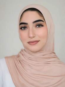 1 pieza Hiyab de mujer de jersey, hiyab de modal, tela de sudor, unicolor, suave y sedoso, cómodo y transpirable, pañuelo, turbante de jersey, chal de 180cm*70cm, adecuado para uso diario, al aire libre, oración, culto, playa, vacaciones - Multicolor - Ver 3