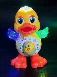 Glowing, Singing, Walking, Dancing Space Duck Robot Toy, Suitable As Birthday Gift For Infants, Toddlers And Children - Multicolor - View 12