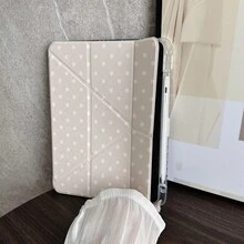 波点图案平板电脑保护套，带笔槽，兼容 iPad 10.9/10.2/Air 5/Pro 11/10/9.7/Air 2/(7代)/(8代)/Air 4/5/Pro 11/10代 10.9 英寸（2022款），具备智能休眠/唤醒功能，时尚平板电脑配件，也兼容小米 5/5PR/6/6PRO/7/7PRO/Galaxy Tab S10+/S9/A9。 - 彩色 - 查看 9
