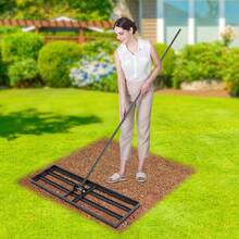 SENDERPICK Lawn Leveling Rake Lawn Leveler Tool Lawn Leveling Rake For Yard - Black - View 3
