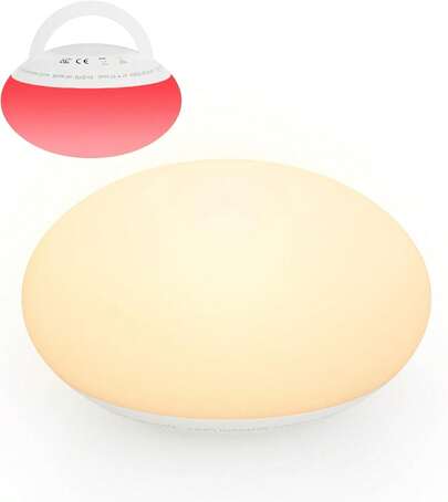 JUSLACO Soft Bedside Night Light, USB Charging, 3 Color Modes And 3 Adjustable Brightness, With Timing Function, Eye Friendly, Sleep Friendly, Bedroom Decoration And Portable Travel Light