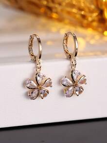 1对女士耳环，奢华精致设计，高端优雅百搭，适合作为礼物和日常佩戴 - 耳環 - 查看 5