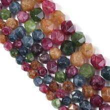 Natural Stone Beads, Cut Beryl Spacer Beads For Jewelry Making Bracelets Necklaces, 6mm/8mm/10mm - Tourmaline - View 3