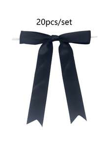 Bộ 20 chiếc nơ ruy băng satin đen, kích thước 3.5x5 inch, dùng để buộc quà, bóng bay, túi đựng bánh, đồ thủ công, quà tặng Valentine, đám cưới, sinh nhật. - đen - Xem 8