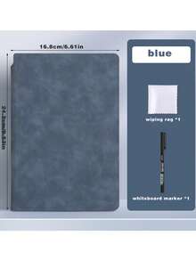 1 cuốn sổ tay tái sử dụng chất lượng cao, sổ nháp cho học sinh/trẻ em, sổ giấy nháp A5, bảng lập kế hoạch công việc/mục tiêu (tẩy màu ngẫu nhiên). Sổ tay bảng trắng tái sử dụng A5 thời trang di động độc quyền mùa tựu trường: Sổ lập kế hoạch hàng tuần, sổ ghi nhớ giả da, tặng kèm bút bảng trắng và khăn lau. - Nhiều màu - Xem 9