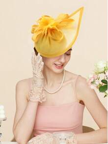 Fascinadores y sombreros para mujer para fiestas de té en el jardín, sombreros vintage de Kentucky en paquete múltiple para bodas, fiestas de cóctel, con flores, plumas y malla, clips para el cabello para Halloween y fiestas de Navidad - HA5792 - Ver 4