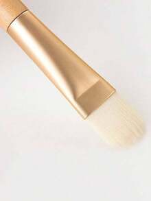 1 cọ trang điểm mặt phẳng, cọ đắp mặt nạ, cọ làm sạch da, cọ đánh kem nền, cọ che khuyết điểm, dụng cụ trang điểm làm đẹp - Màu be - Xem 4