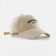 1顶男女通用字母刺绣棒球帽，情侣街头时尚休闲后扣帽，夏季遮阳帽 - 彩色 - 查看 7