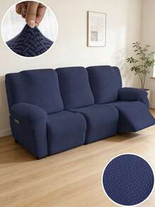 3 Seater Recliner Sofa Covers Stretch Jacquard Reclining Couch Covers For Reclining Sofa Relax Armchair Slipcovers Furniture Covers - Multicolor - View 19