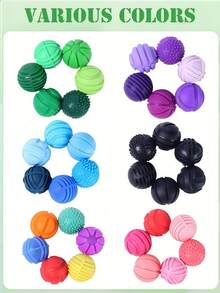 6个磁性感官指尖球玩具，硅胶涂层减压球，适合成人和青少年，放松手部，缓解焦虑，适用于自闭症、多动症、焦虑症患者，是送给女性、男性、青少年的绝佳礼物，趣味磁性球，完美的成人手部按摩器礼物，适合感恩节、生日、圣诞节和其他场合。 - 彩色 - 查看 3