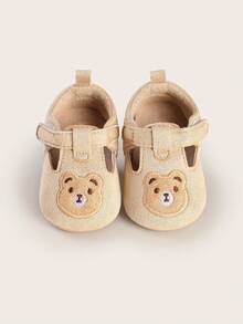 Spring And Autumn Cartoon Infant Shoes 1-Year-Old Rubber Bottom Anti Collision Cute Male And Female Infant Walking Shoes - Apricot - View 4