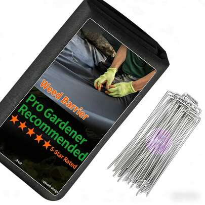 1 Gói vải chắn không dệt màu đen, bao gồm 10 ghim cố định, chất phủ đất chất lượng cao cho sân vườn, thích hợp cho công tác thiết kế cảnh quan và hệ thống thoát nước ngầm.