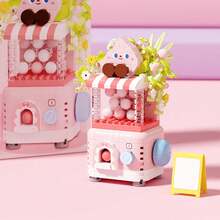 Gashapon Machine Model Small Particle Building Blocks Toy, Cute Cartoon Handmade DIY Desktop Decor Ornament Gift - 彩色 - 查看 12