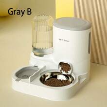 2-In-1 Automatic Gravity Feeder/Waterer, Cat Food And Water All-In-One Pet Feeder And Water Dispenser, Automatic Cat And Dog Supplies With Food Bowl, Battery-Free, Easy To Clean, Durable, Pet Water And Feeding Solution - 1L-2.2L - View 10