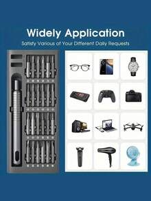 1 件套 25 合 1 精密螺丝刀套装，[轴承钢] 小型螺丝刀专业磁性迷你维修工具套装，适用于手机、电脑、手表、笔记本电脑、游戏机、眼镜、电子产品 - A - 查看 5