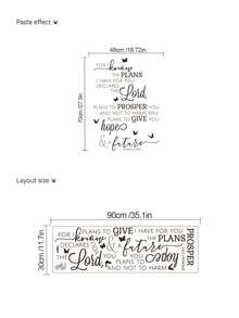 mama look 1pc, Multi-Size, PVC Self-Adhesive Removable Wall Sticker, Motto, Text Sticker, Positive Energy Inspirational Home Decor Sticker, Suitable For Bedroom, Living Room, Study, Entrance, Corridor, Wall Decoration, Room Decor, Etc. - Multiple Styles - View 7