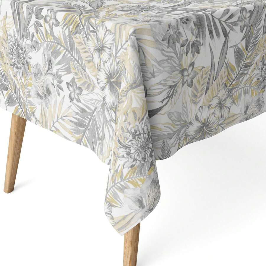 Kiva Stain-Resistant Resinated Tablecloth, Extra Soft To The Touch And Waterproof, Sizes From 100x140 To 300x140 Cm And Round 140 Cm - Easy-Clean Stain-Resistant Tablecloth - Available In 12 Designs - 選項 6 - 查看 1