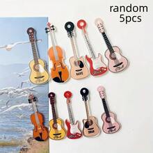 5/10Pcs Guitar Instruments Refrigerator Sticker Photo Fixed Magnet Home Decor Gift Gift - Guitar - View 7