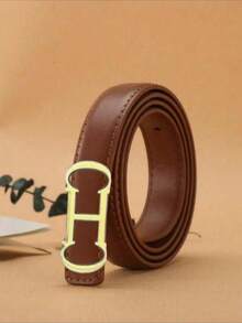 1pc Letter Design Minimalist Popular Women's Belt, Suitable For Jeans, Suits And Outfits Summer, School Fall, Autumn, Halloween - Multicolor - View 7