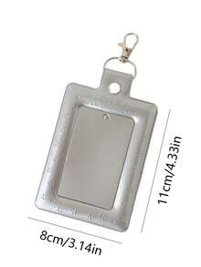 1 PC Minimally Designed Pvc Card Holder For Students, 3-Inch Storage And Protective Cover, Star Chasing Small Card Display Pendant Card Holder - Multicolor - View 3