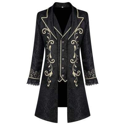 COS Costume: Retro Medieval Halloween Costume, Court Dress, Performance Outfit, Cosplay Costume, Role-Playing Outfit, Stage Costume