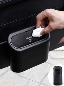 Car Trash Can With Lid, Universal Mini Leak-Proof Garbage Can, Suitable For Car Doors, Front And Rear Seats, Waterproof Tabletop, Applicable To Car, Office, Bedroom, Home, Unisex, Car Interior Storage And Organization, Essential Car Accessory. - Multicolor - View 2