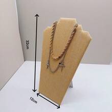Velvet Necklace Easel Jewelry Organizer Displays Stand With Reinforced Bracket - Multicolored - View 9
