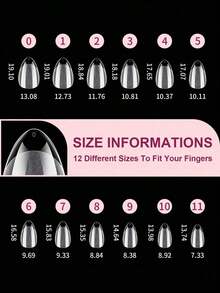 [Bestseller]120/240Pcs Short Almond Nail Tips Soft Gel Gelly Nail Tips Half Matte Full Cover Nail Tips Acrylic Pre-Filed Press On Nail Tips Nail Extension Home Manicure Press On Nails Nail Supplies - 無色 - 查看 3