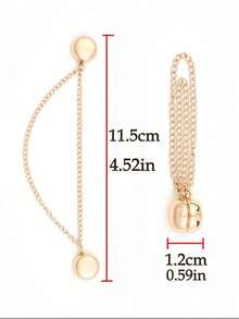 2 piezas Clip magnético desmontable para bufandas, versátil para chales y bufandas, diseño anti-espionaje - 3 piezas - colores mezclados - Ver 5