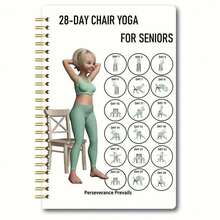 Elderly Pattern Chair Yoga Spiral Notebook Planner - Multicolor - View 7