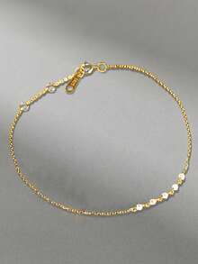1pc S925 Sterling Silver Diamond Bracelet, Suitable For Girls, Friendship/Graduation/Birthday Gift, Daily Accessory, Party Favor - Drill - View 10