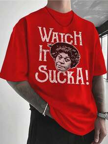 Nuevos productos de moda muy populares: Camiseta PAYEAH Watch Lt Sucka (pieza única) 100% algodón, 220g, algodón pesado. - Negro - Ver 9