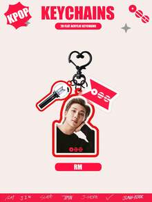 KPOP B/TS、ARMY OT7、ARIRANG 亚克力钥匙扣、STAY、包包挂饰、汽车钥匙扣吊坠、钥匙圈、手机包挂件、礼物、美观钥匙扣、送给朋友的特别礼物 - Arirang - 查看 7