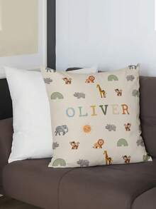 1 chiếc vỏ gối in chữ tùy chỉnh cá nhân hóa, in hai mặt, phù hợp cho ngày lễ, vỏ gối in tên theo yêu cầu, quà tặng cho gia đình, bạn bè và chính bạn - trắng - Xem 6