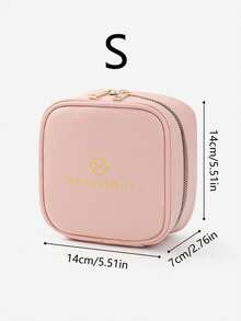 1pc Luxury Leather Jewelry Box In Green, Pink, Blue, Khaki, Suitable For Necklaces, Rings, Earrings, Anti-Oxidation Leather Material, Portable Jewelry Storage Bag For Women - Multicolor - View 14