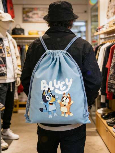 Bluey Tote Bag, For Vacations, Trips, Can Hold Makeup Bag Makeup Bag Suitable For Ladies, Casual Card Bag, Card Holder, Wallet, Mini Bag, Suitable For Giving As Small Gifts To Relatives And Friends