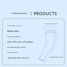 1-5 đôi ống tay chống tia UV unisex, ôm sát, thích hợp cho chơi golf, bóng rổ, đạp xe, câu cá, lái xe, chạy bộ, chèo thuyền, làm vườn, v.v. - Nhiều kiểu dáng - Xem 4