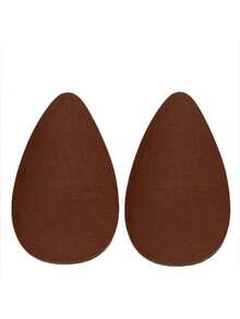 Große Größen unsichtbare Lift Latex Klebeband Wasser Tropfen geformte Brust Blütenblätter Trägerloser BH Futter, geeignet für B-E Körbchen Größen, Beige, Braun, Kaffee, Schwarz - Verschiedenfarbig - Übersicht 32