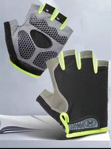 Summer Half Finger Cycling Gloves, Breathable And Sweat-Absorbent, Anti-Slip Mountain Bike Sports Gloves For Men And Women Halloween - A - View 3