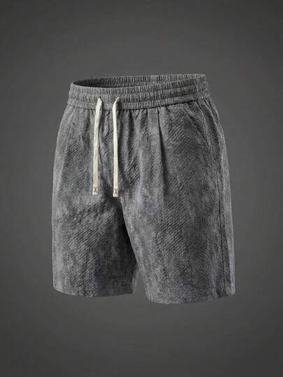 Quần short nam mùa hè mới, kiểu dáng thời trang, thêu chữ, chất liệu nhẹ, phù hợp cho đi làm hàng ngày và đi nghỉ mát.