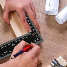 Professional 8x12 Inch Carpenter Square - Heavy-Duty Carbon Steel Framing Tool With Dual-Scale (Imperial/Metric), Rust-Resistant Right Angle Ruler For Carpentry, Roofing &Amp; Layouts - Màu A - Xem 5