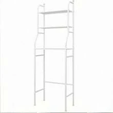 Bathroom Organizer With Metal Rack And Shelves - Sturdy Shower Cabinet, Bathroom Storage Solutions - White - View 10
