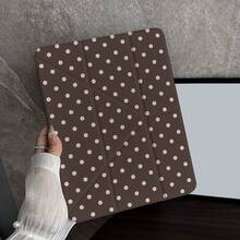 波点图案一体式翻盖平板电脑保护套，带笔槽，兼容 iPad 10.9/10.2/ Air 第五代/Pro 11/第十代/9.7/Air 2/（第七代）/（第八代）/ Air 4/5/ Pro 11/ 第十代 10.9 英寸 2022 款智能保护套/ Air 13(M3 2025)/ Air 11(M3 2025)/ Air 11(M3 2025)/ 11(A16 2025)，具备自动休眠/唤醒功能，时尚平板电脑配件，兼容小米 5/5PR/6/6PRO/7/7PRO/Galaxy Tab S10+/S9/A9。 - 彩色 - 查看 4