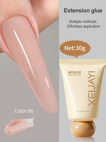 1支30毫升美甲延长胶，水晶延长胶，美甲贴纸，打造更长更坚固的指甲 - 彩色 - 查看 24