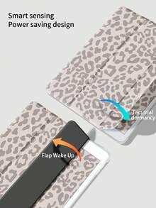 Casing belakang akrilik transparan dua sisi bercorak macan tutul cokelat yang cantik dan menggemaskan ini memiliki fungsi peredam guncangan, cocok untuk generasi ke-7, ke-8 (10,2 inci) dan ke-10. Dilengkapi slot pena internal dan mendukung fungsi tidur dan bangun. Merupakan pilihan hadiah yang ideal. - MultiWarna - View 4