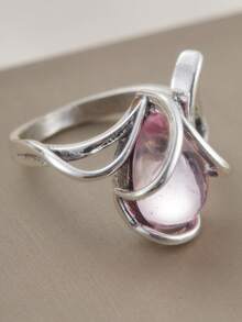 1 Peça Anel de Casamento Ajustável Aberto de Joia para Mulheres com Zircônia Sintética em Formato de Raposa, Moda - anel - Visão 4