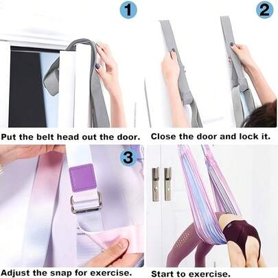 Colorful Aerial Yoga Backbend Rope, Stretching Elastic Band, Handstand Splits, Backbend Training Yoga Auxiliary Rope,Aerial Yoga Rope For Home Use, Backbend Training Device, Yoga Rope For Hanging On Doors, Inversion Device, Stretching Strap, Resistance Band,Weight Loss,Yoga.